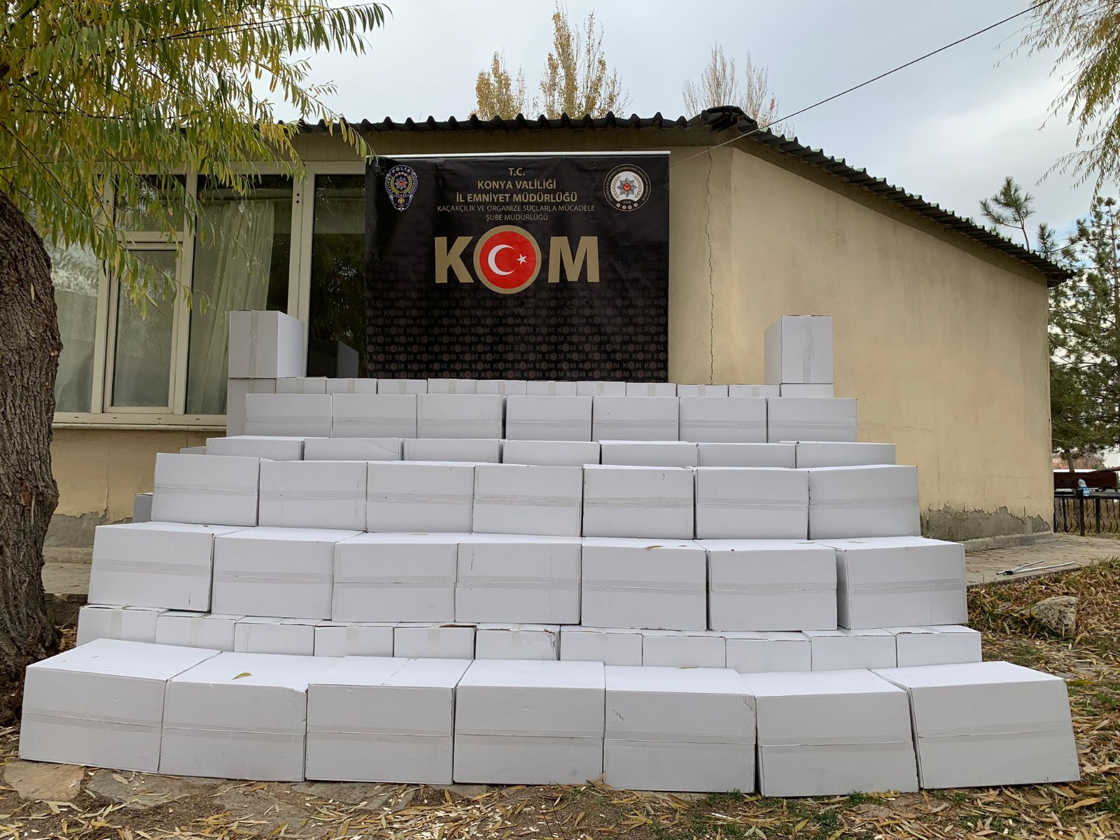 KONYA’DA KAÇAK SİGARA OPERASYONU: 1.5 MİLYON ADET!