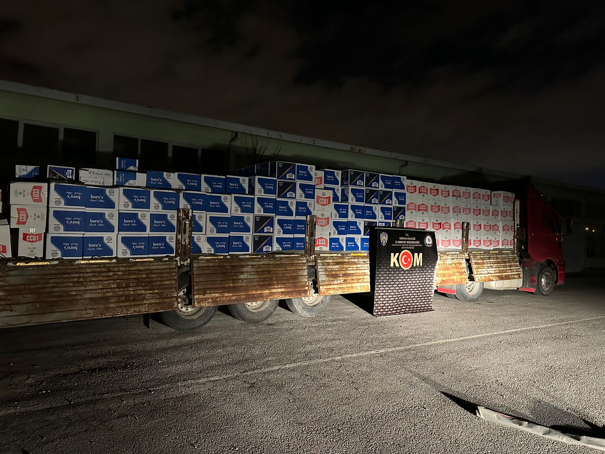 KONYA’DA KAÇAKÇILIK OPERASYONU: MİLYONLARCA KAÇAK ÜRÜN ELE GEÇİRİLDİ