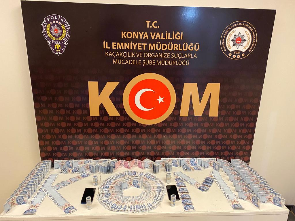 KONYA’DA KALPAZAN OPERASYONU: 2 TUTUKLAMA