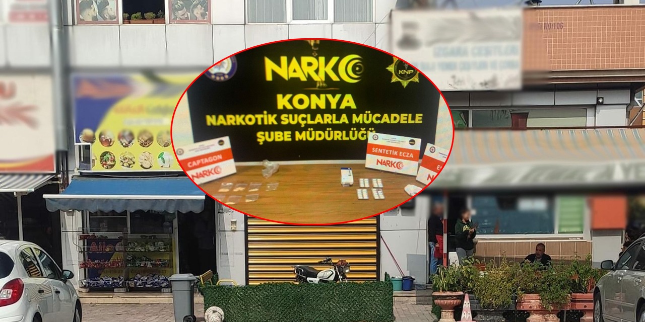 Konya'da kuaförde uyuşturucu sattığı öne sürülen zanlı tutuklandı