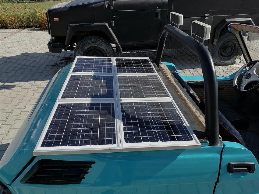  Konya'da lise öğrencileri güneş enerjili araç tasarladı
