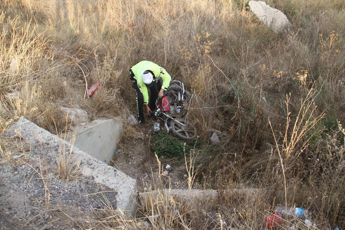 Konya'da motosiklet kazasında iki kişi yaralandı