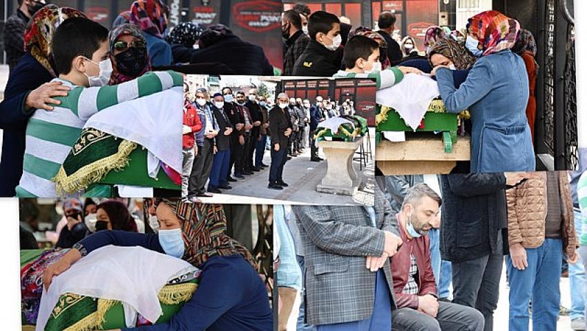 Konya'da motosikletin çarpması sonucu yaşamını yitiren kadın ve torununun cenazesi defnedildi