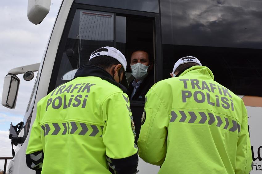 KONYA’DA OKUL SERVİS ARAÇLARINA DENETİM  