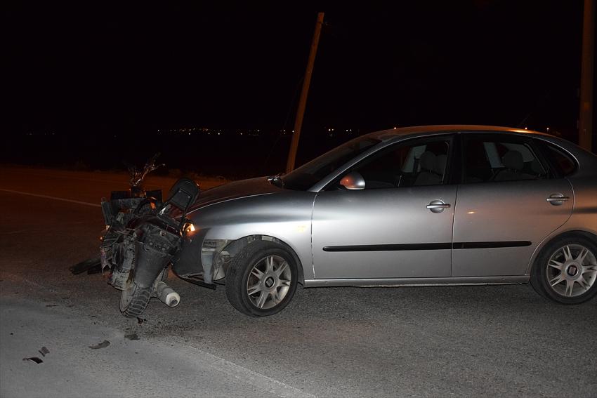 Konya'da otomobil ile motosiklet çarpıştı: 2 yaralı