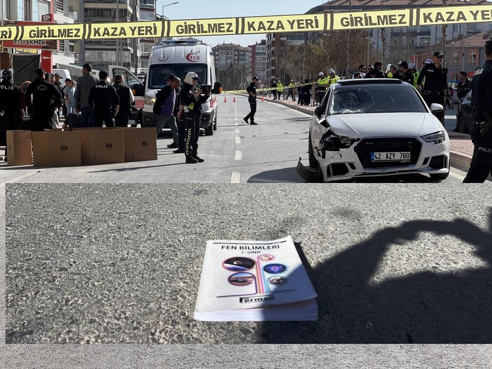 Konya'da otomobilin çarptığı 2 çocuktan biri hayatını kaybetti, diğeri ağır yaralandı