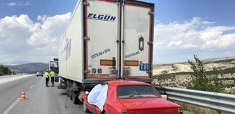 Konya'da otomobilin tıra arkadan çarpması sonucu bir kişi hayatını kaybetti