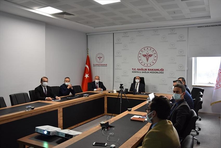  Konya'da Pandemi Güncel Değerlendirme Toplantısı yapıldı
