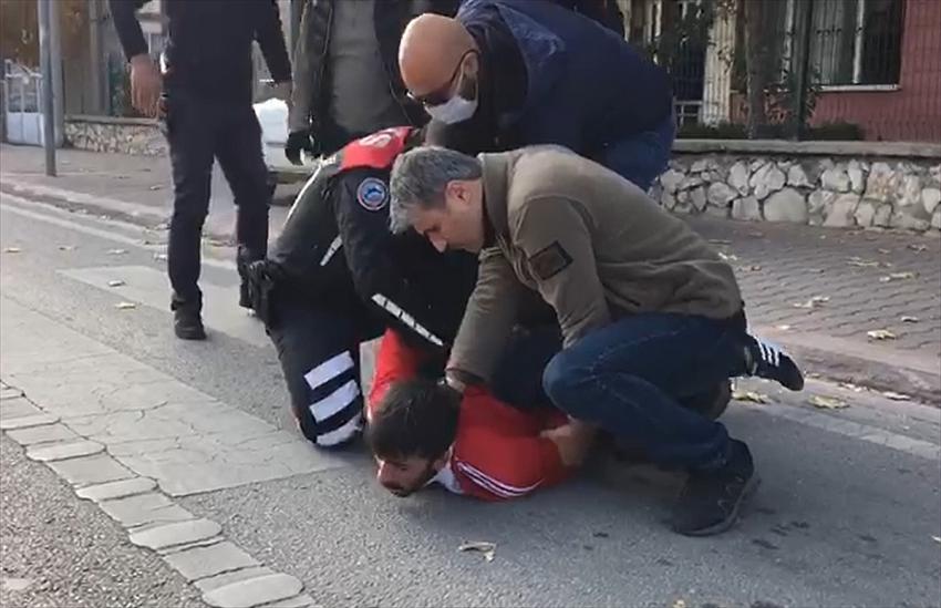 Konya'da polise silahla ateş açan uyuşturucu kullanıcısı kovalamaca sonucu yakalandı