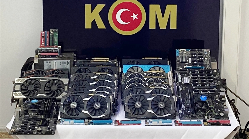 Konya'da "kripto madenciliği" operasyonu