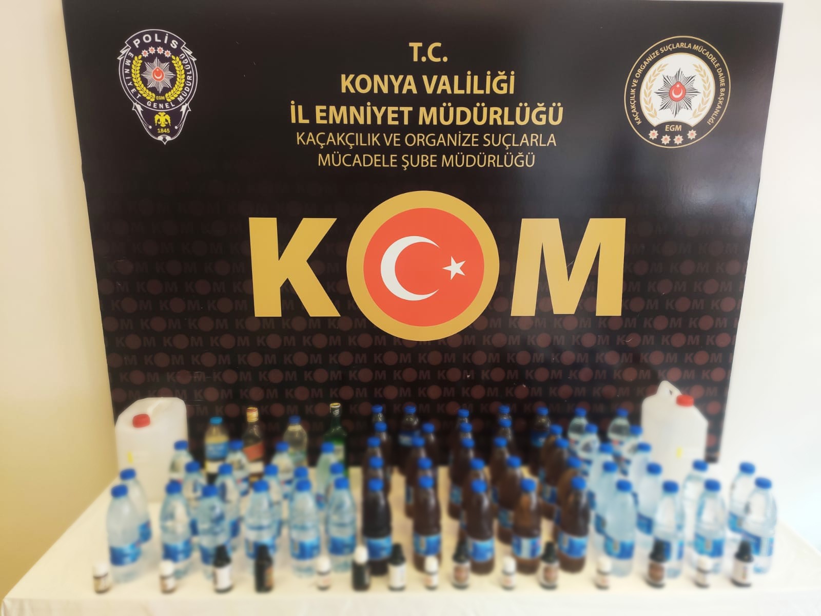 KONYA’DA SAHTE İÇKİ OPERASYONU