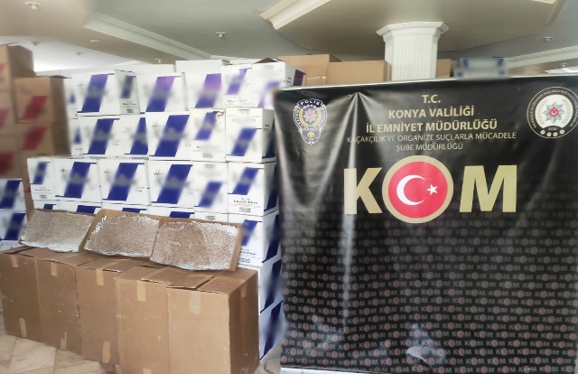 KONYA’DA SİGARA VE AKARYAKIT KAÇAKÇILARINA BÜYÜK OPERASYON