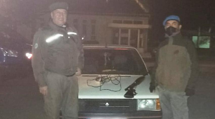 Konya’da sokağa çıkma yasağında kaçak far avı yaparken yakalandılar