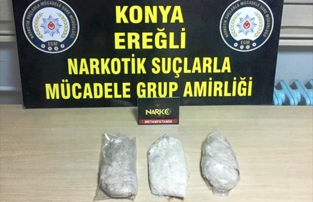 Konya'da su arıtma cihazında uyuşturucu ele geçirildi
