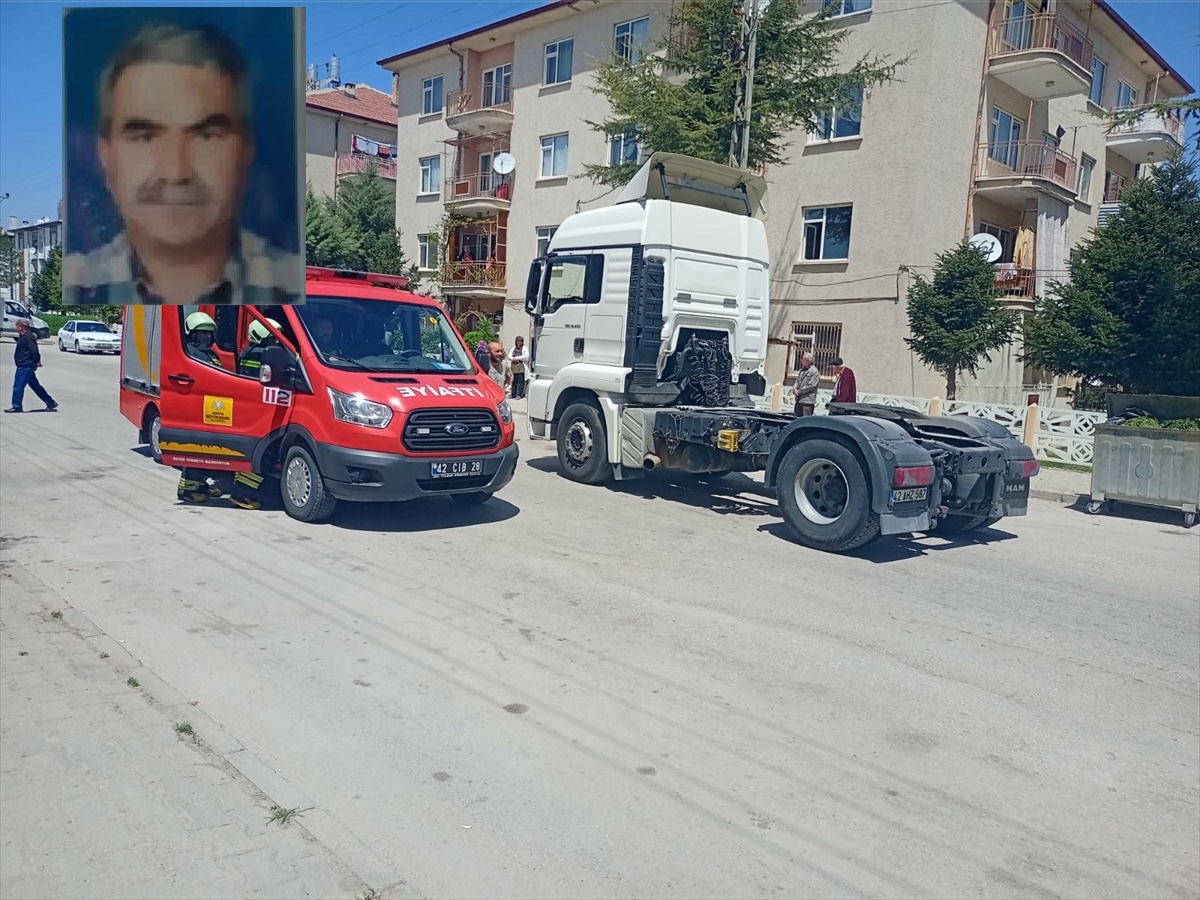Konya’da TIR’ın altında sıkışan bisiklet sürücüsü hayatını kaybetti