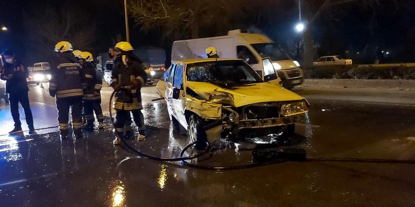 Konya'da  Trafik  kazası 4 yaralı