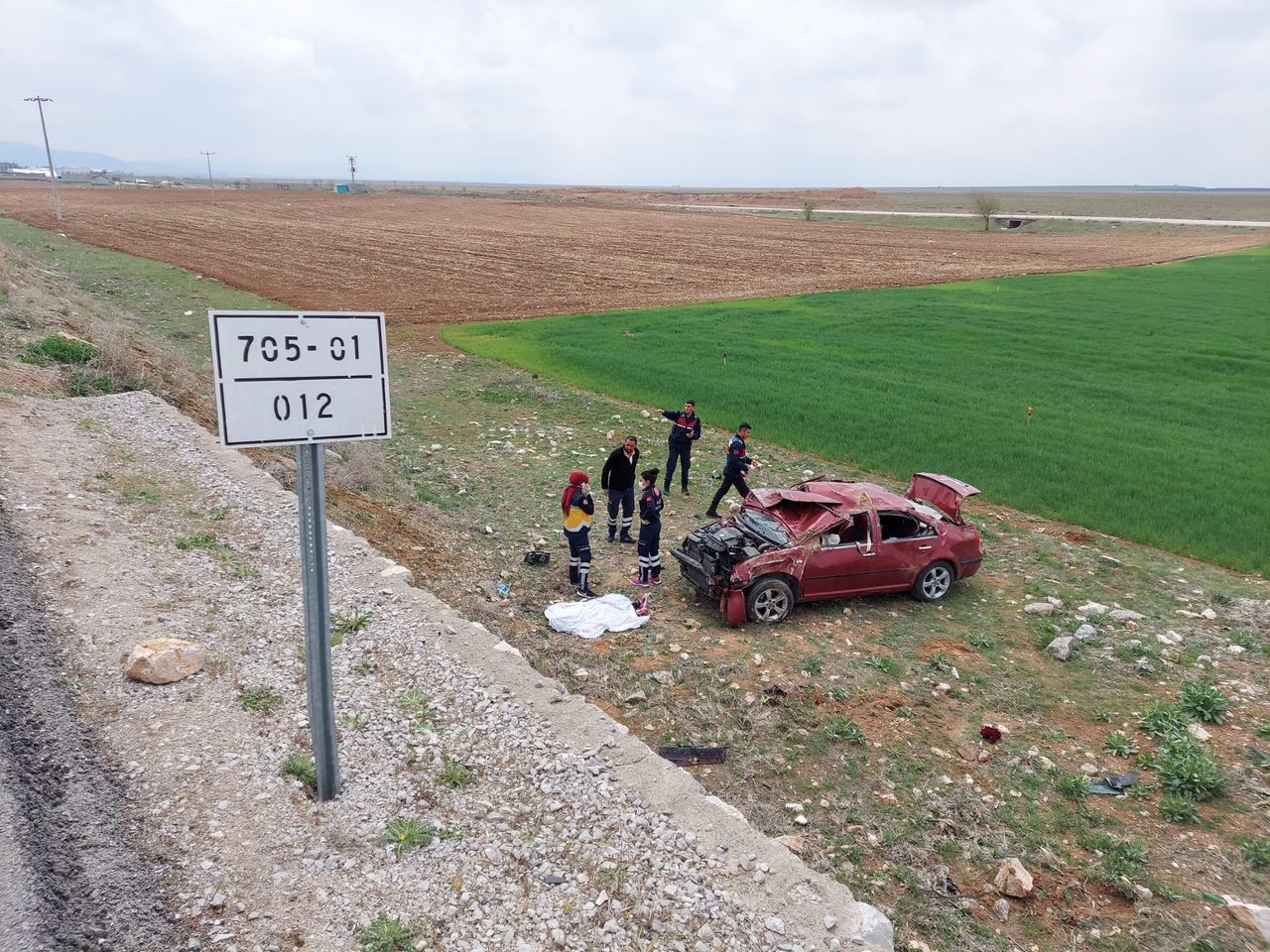 Konya'da Trafik  Kazası  5 yaşındaki çocuk öldü, 4 kişi yaralandı. 
