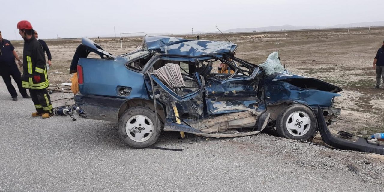 Konya'da trafik kazasında karı koca hayatını kaybetti