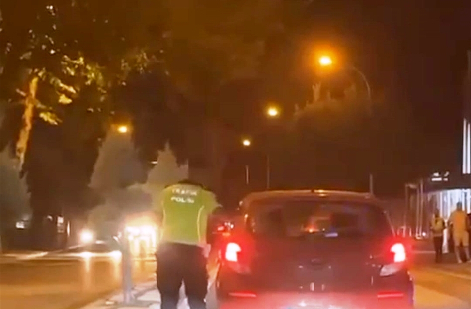 Konya'da Uyuşturucu Etkisinde trafikte makas atan sürücü yakalandı