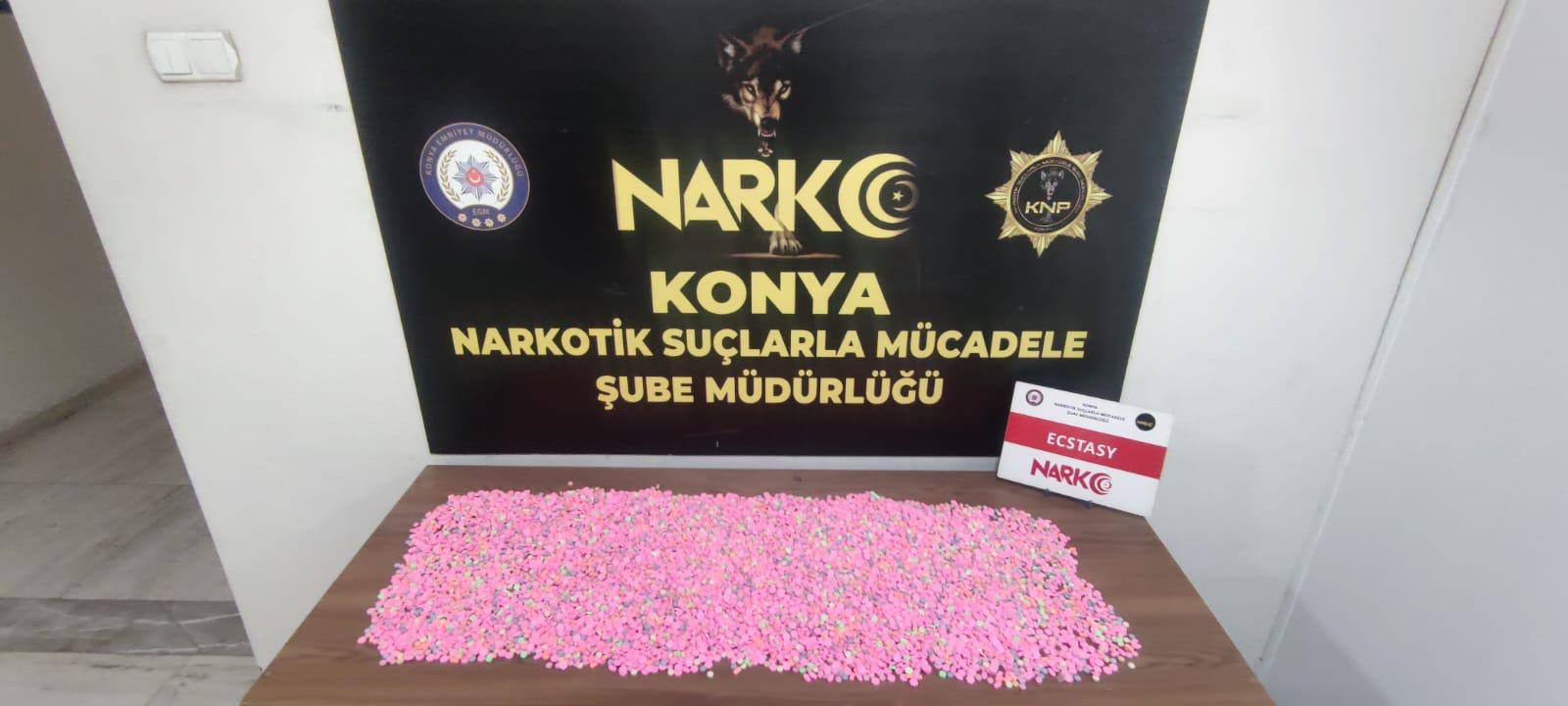 KONYA’DA UYUŞTURUCU OPERASYONU: 5 TUTUKLU