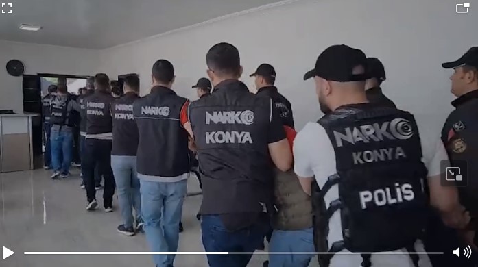 KONYA’DA UYUŞTURUCU SATICILARINA DARBE: 36 ŞÜPHELİ TUTUKLANDI