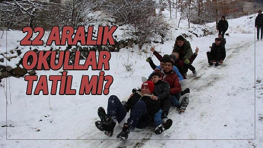 Konya’da yarın okullar tatil mi? 22 Aralık Çarşamba Konya'da okul var mı?