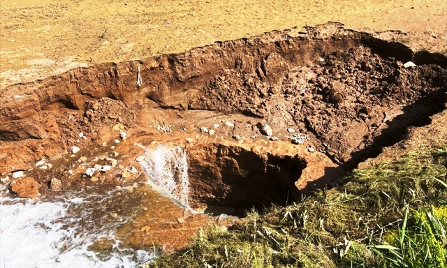 Konya'da yeni bir obruk oluştu