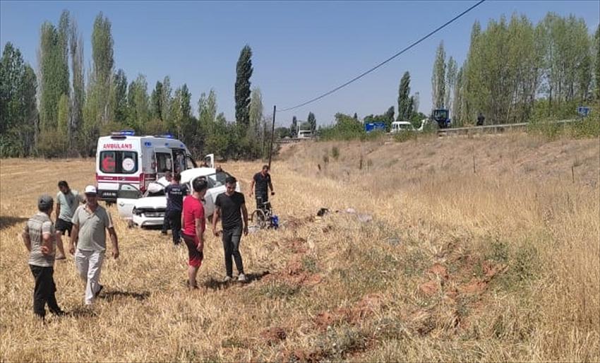 Konya'daki helikopter ambulans cam kemik hastası kazazede için havalandı