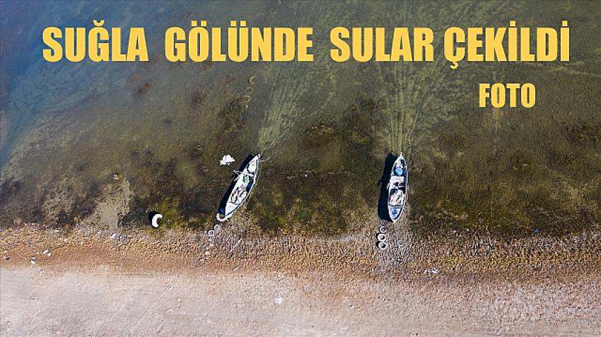 Konya'daki Suğla Gölü'nde sular çekildi