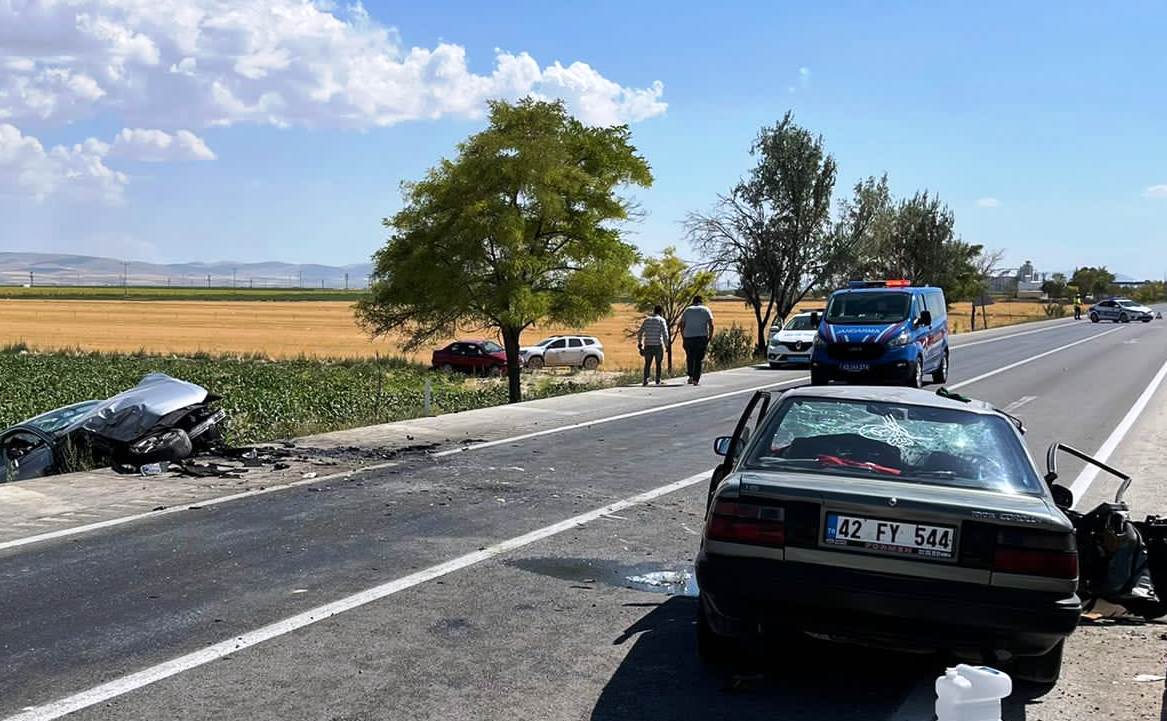 Konya'daki Trafik  kazasında : 1 ölü, 6 yaralı!