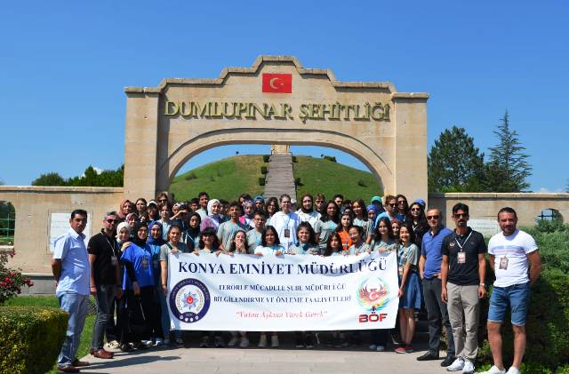 KONYA EMNİYETİ "SON ZAFERİN MEKTUPLARI" İSİMLİ PROJE KAPSAMINDA GENÇLERİ TARİHLE BULUŞTURDU