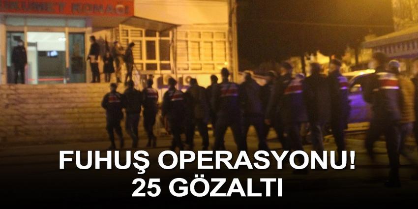 Konya Karaman Eskişehir bağlantılı fuhuş çetesi Gülnar'da çökertildi