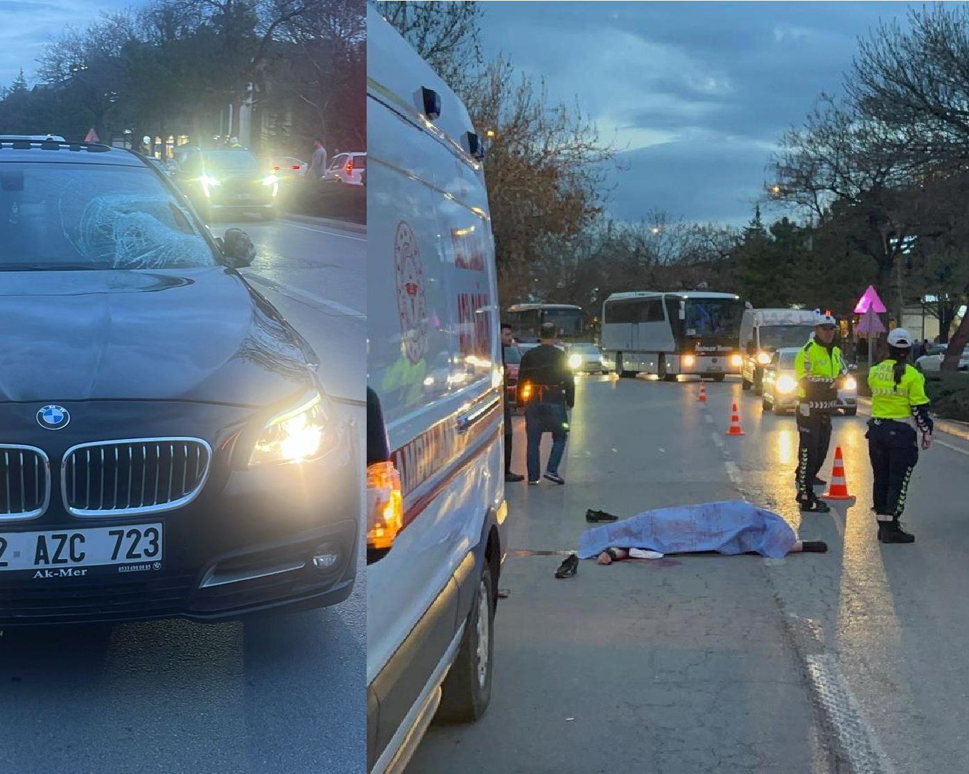 Konya Meramda Otomobilin çarptığı yaya öldü