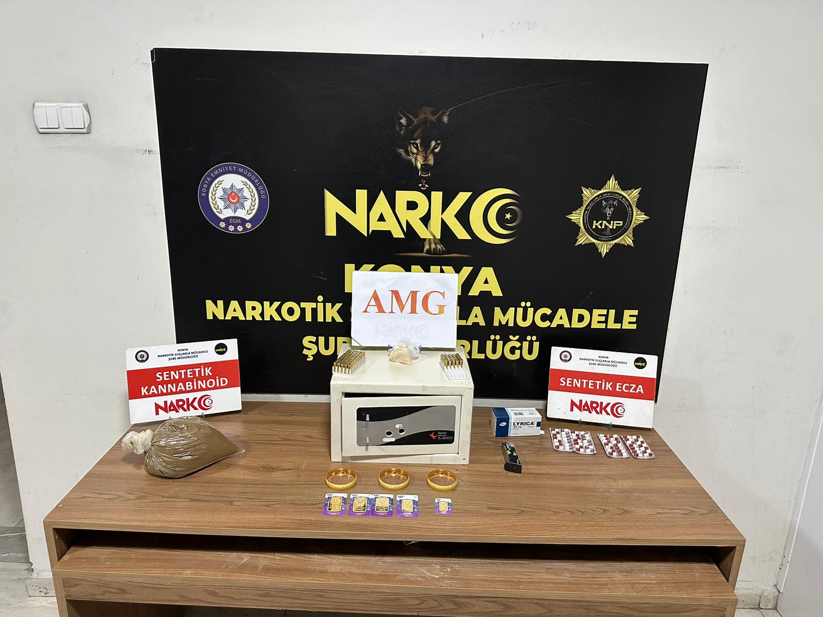 KONYA NARKOTİK POLİSİ ADETA BAYRAM TEMİZLİĞİ YAPIYOR!