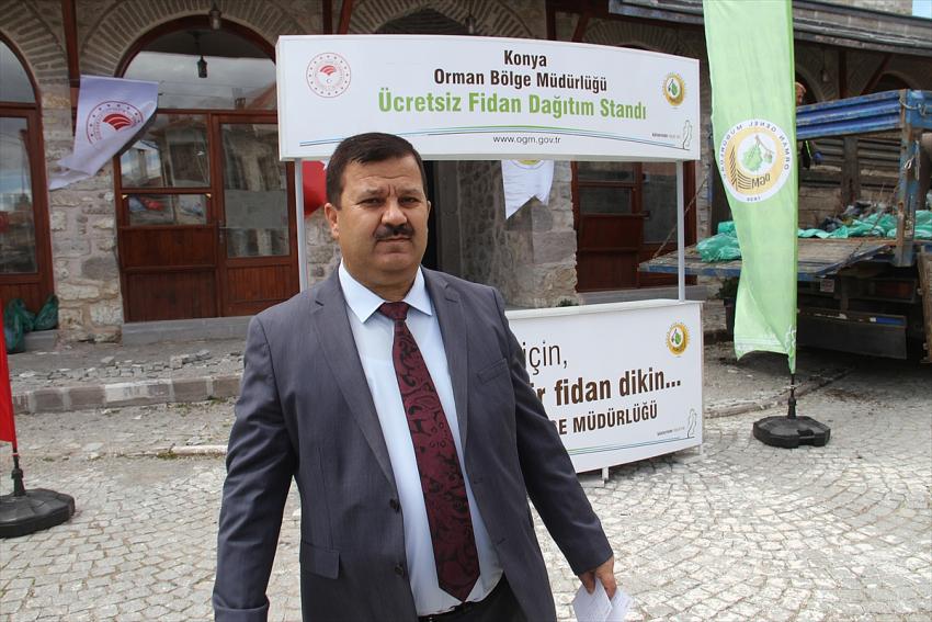 Konya'nın 4 ilçesinde 19 bin fidan dağıtıldı