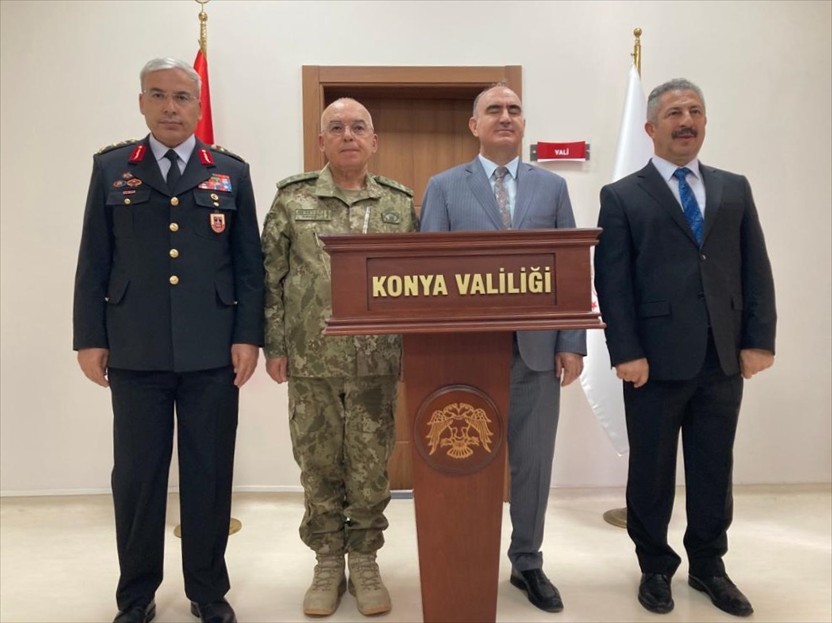 KONYA - Orgeneral Musa Avsever Konya Valiliği'ni ziyaret etti