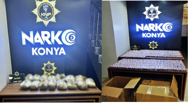 KONYA POLİSİNDEN NARKOTİK OPERASYONU: 7 GÖZALTI