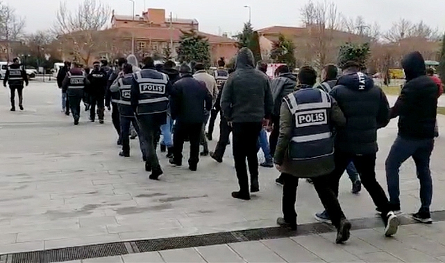 KONYA POLİSİNDEN SON ZAMANLARIN EN BÜYÜK OPERASYONU: 123 ARANAN ŞAHIS YAKALANDI