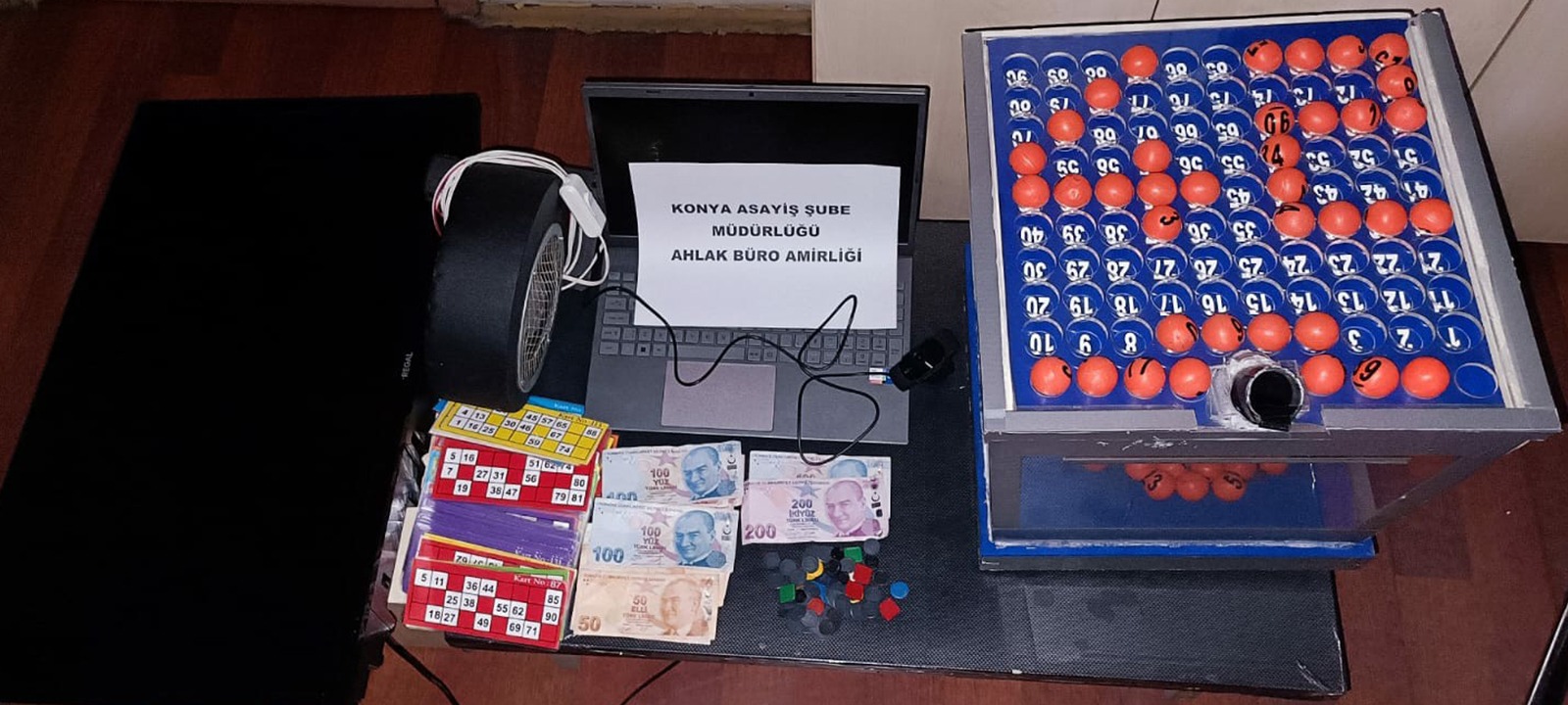 KONYA POLİSİNDEN TOMBALA BASKINI!