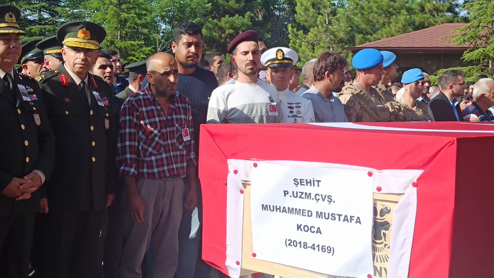 Konya şehidini son yolculuğa uğurladı