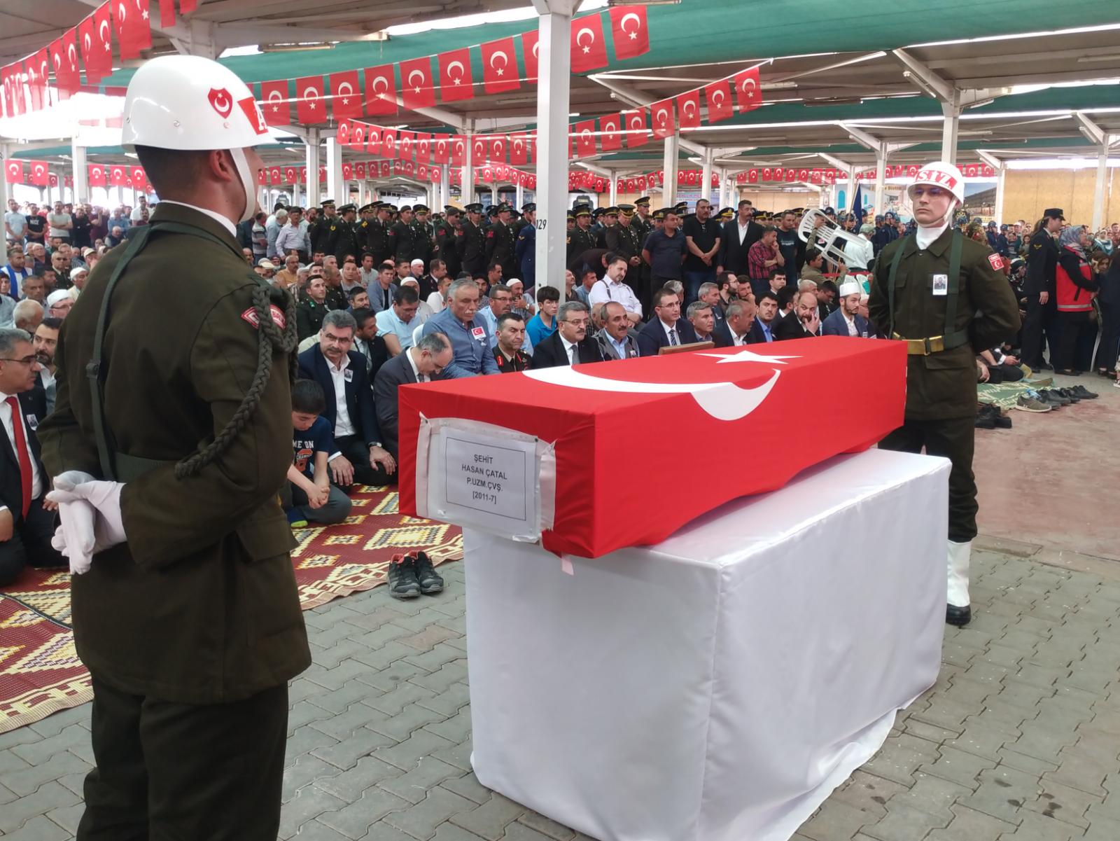 KONYA - Şehit Piyade Uzman Çavuş Hasan Çatal için cenaze töreni düzenlendi