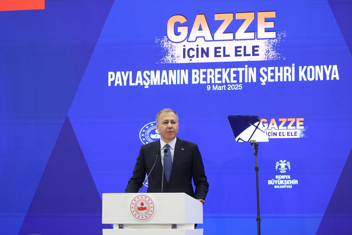 KONYA - Yerlikaya: "Herkes iyi bilsin ki, Türkiye Gazze'yi yalnız bırakmamıştır, bırakmayacaktır"