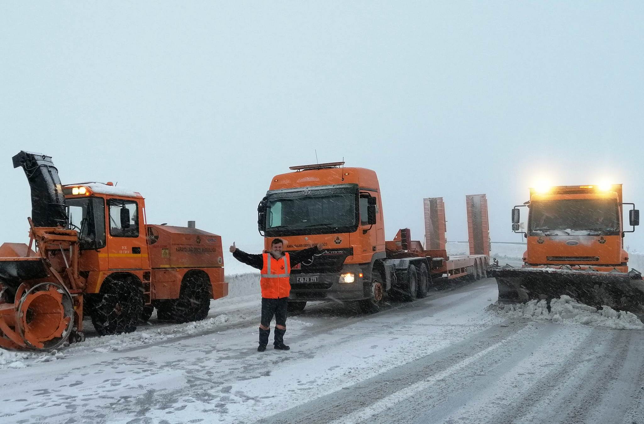 Konya'yı komşu şehirlere bağlayan yollar açıldı
