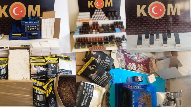 KONYADA BİNLERCE KAÇAK TIBBİ ÜRÜN, SİGARA VE CEP TELEFONU  ELE GEÇİRİLDİ
