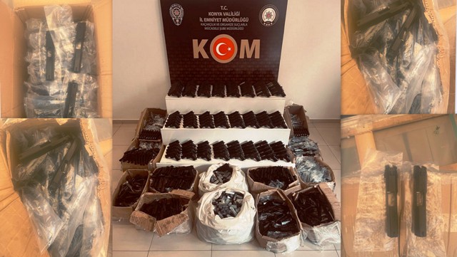 KONYADA SİLAH KAÇAKÇILARINA BÜYÜK DARBE!