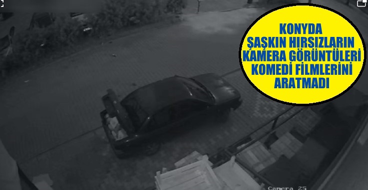 KONYDA ŞAŞKIN HIRSIZLARIN KAMERA GÖRÜNTÜLERİ KOMEDİ FİLMLERİNİ ARATMADI