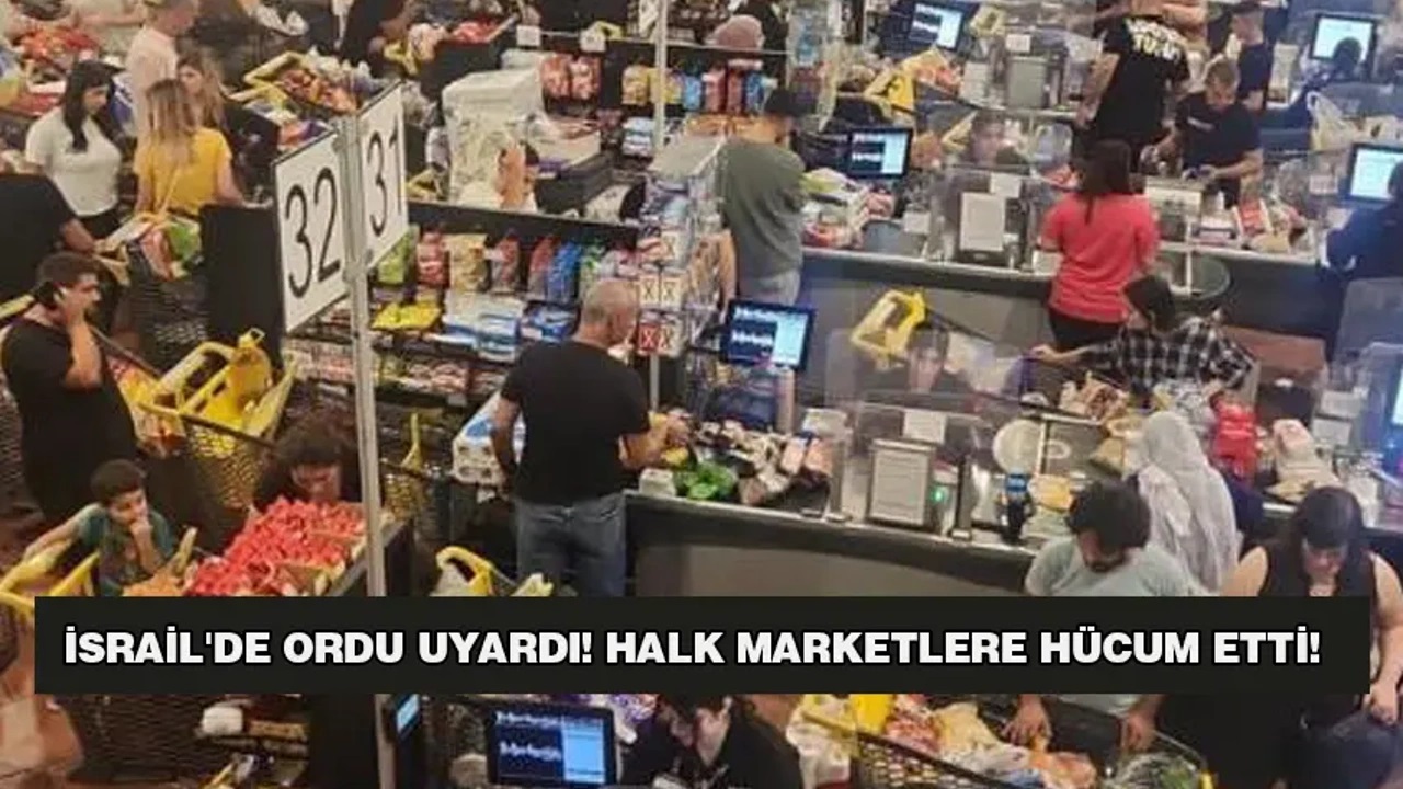 Korkudan marketlere hücum ettiler!