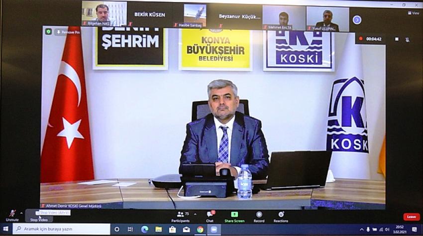 	KOSKİ GENEL MÜDÜRÜ DEMİR ONLINE PANELDE SU TASARRUFUNU ANLATTI