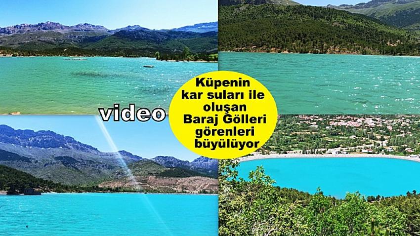 Küpe Dağı'nın kar suları ile oluşan Baraj Gölleri görenleri büyülüyor