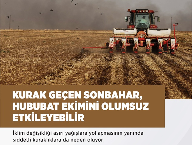 Kurak geçen sonbahar hububat ekimini olumsuz etkileyebilir